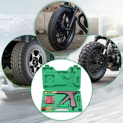 Tubeless Tire Repair Kit for Motorcycle and Electric Bikes – Durable Puncture Plug Set for Emergency Tire Repair