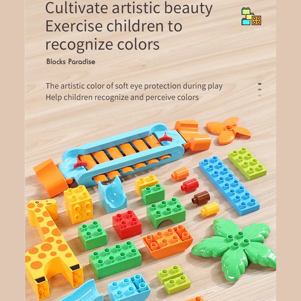 Turntable Marble Race, Creative Assembly, Vibrant Music, Stimulating Imagination, Safe for Ages 3+