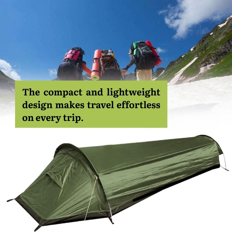 Ultralight Waterproof Single-Person Camping Tent for Hiking, Cycling, Trekking, and Mountaineering
