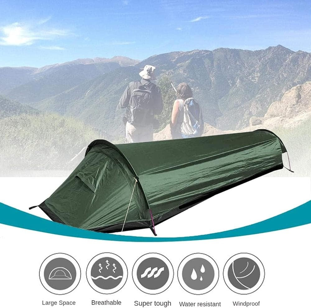 Ultralight Waterproof Single-Person Camping Tent for Hiking, Cycling, Trekking, and Mountaineering