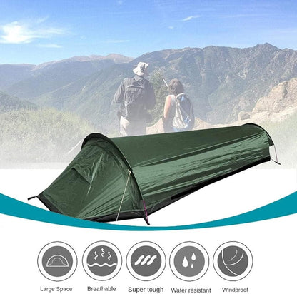 Ultralight Waterproof Single-Person Camping Tent for Hiking, Cycling, Trekking, and Mountaineering