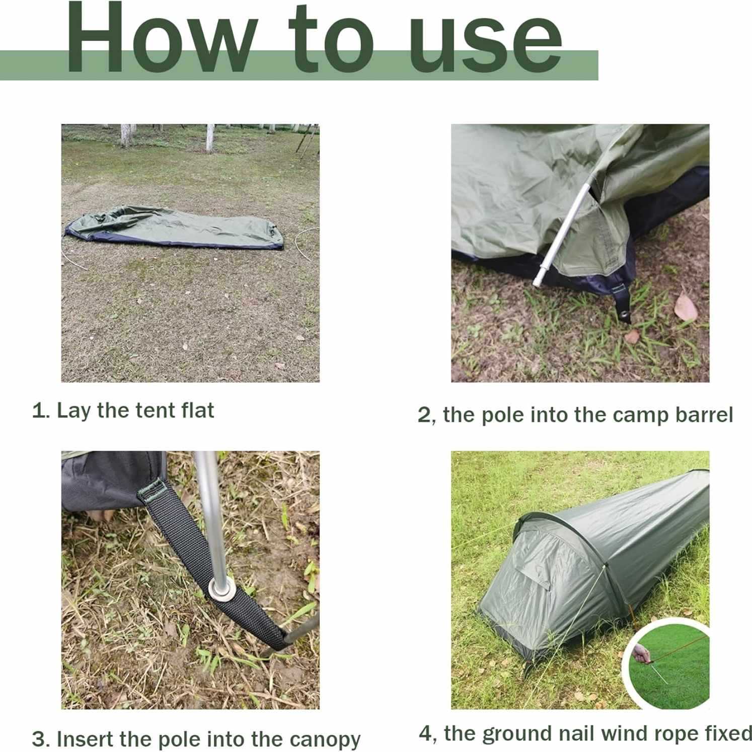 Ultralight Waterproof Single-Person Camping Tent for Hiking, Cycling, Trekking, and Mountaineering
