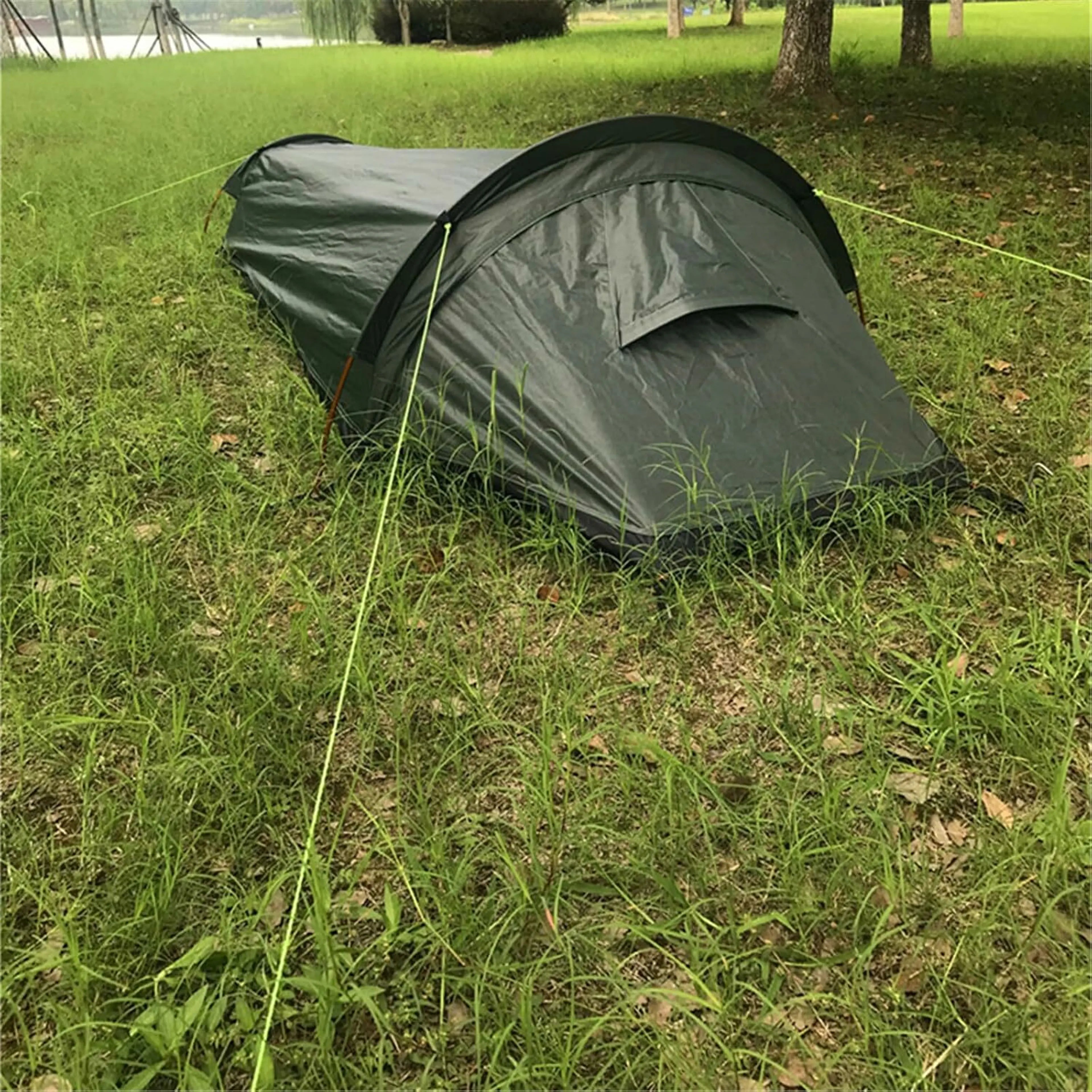 Ultralight Waterproof Single-Person Camping Tent for Hiking, Cycling, Trekking, and Mountaineering