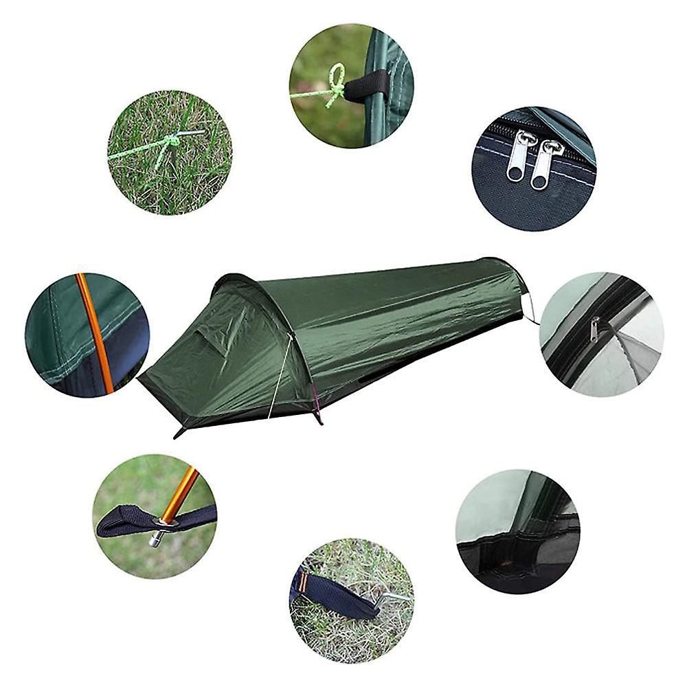 Ultralight Waterproof Single-Person Camping Tent for Hiking, Cycling, Trekking, and Mountaineering