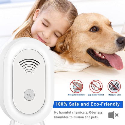 Ultrasonic Mosquito Repellent for Indoor Use with Built-in Night Light and 360-Degree Coverage