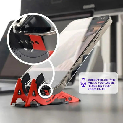 Ultra-Thin Portable Card Phone Holder for Wallet & Desk