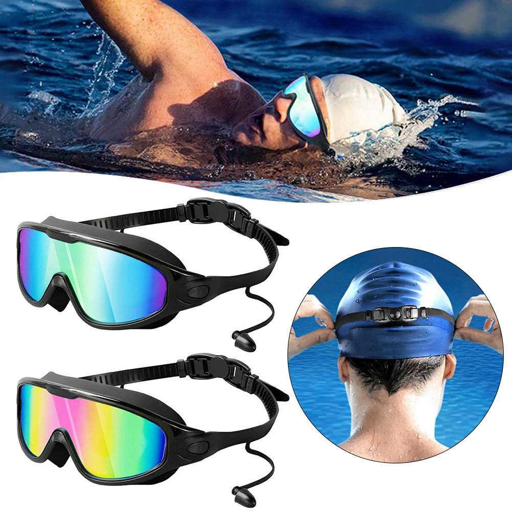 Uni-Sex No Leak Swim Glasses with UV Protection, Anti-Fog Coating, Waterproof Seal