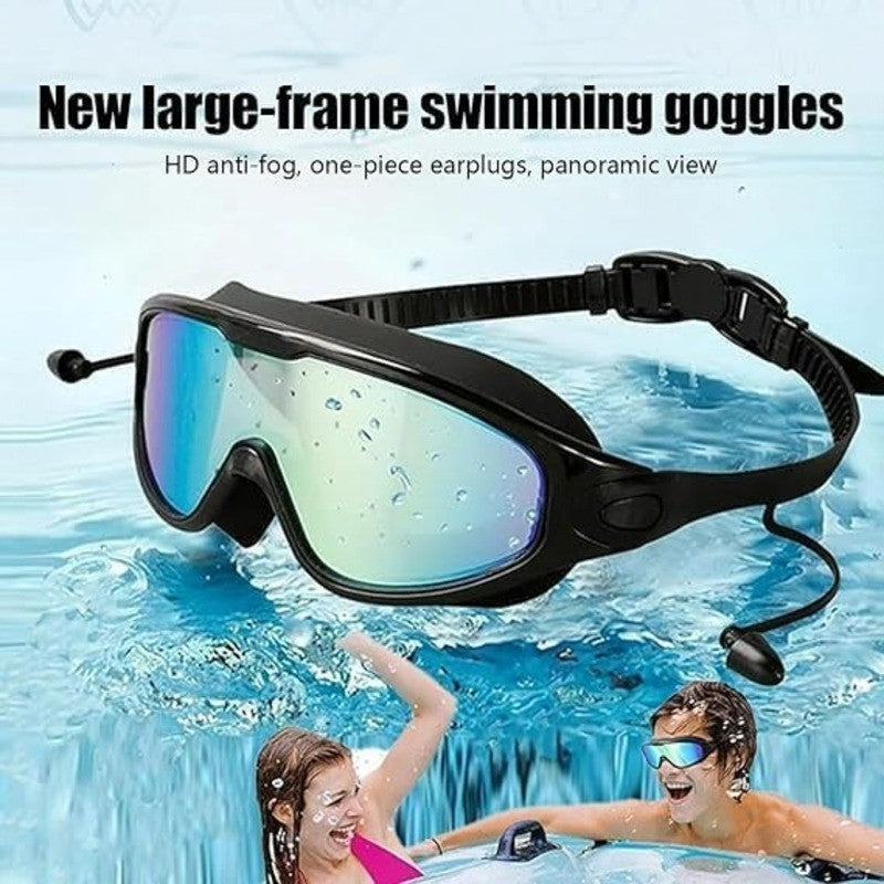 Uni-Sex No Leak Swim Glasses with UV Protection, Anti-Fog Coating, Waterproof Seal