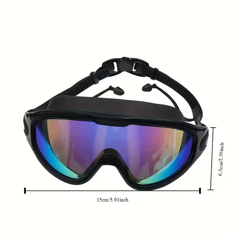 Uni-Sex No Leak Swim Glasses with UV Protection, Anti-Fog Coating, Waterproof Seal