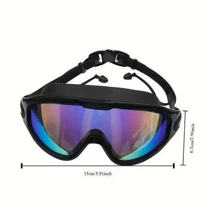 Uni-Sex No Leak Swim Glasses with UV Protection, Anti-Fog Coating, Waterproof Seal