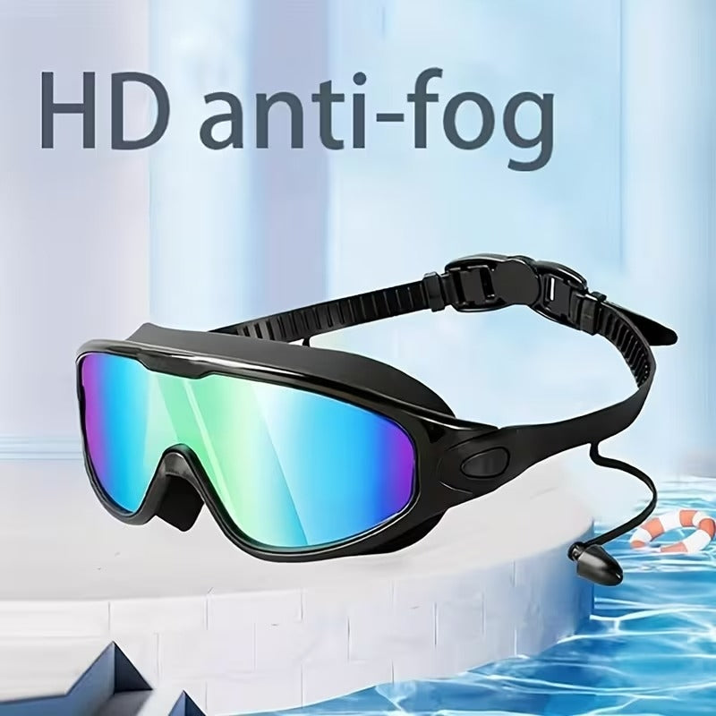 Uni-Sex No Leak Swim Glasses with UV Protection, Anti-Fog Coating, Waterproof Seal