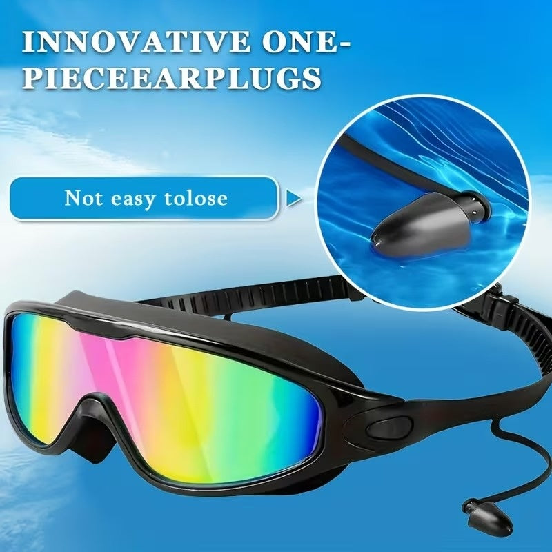 Uni-Sex No Leak Swim Glasses with UV Protection, Anti-Fog Coating, Waterproof Seal