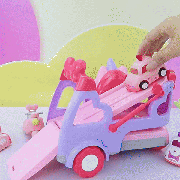 Unicorn Carrier Truck – Magical Toy Vehicle with Unicorn Figures, Safe for Ages 1+