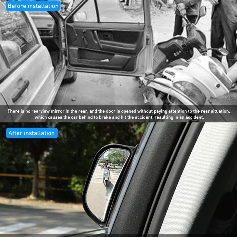 Universal Car Rearview Mirror – Wide-Angle Blind Spot Mirror