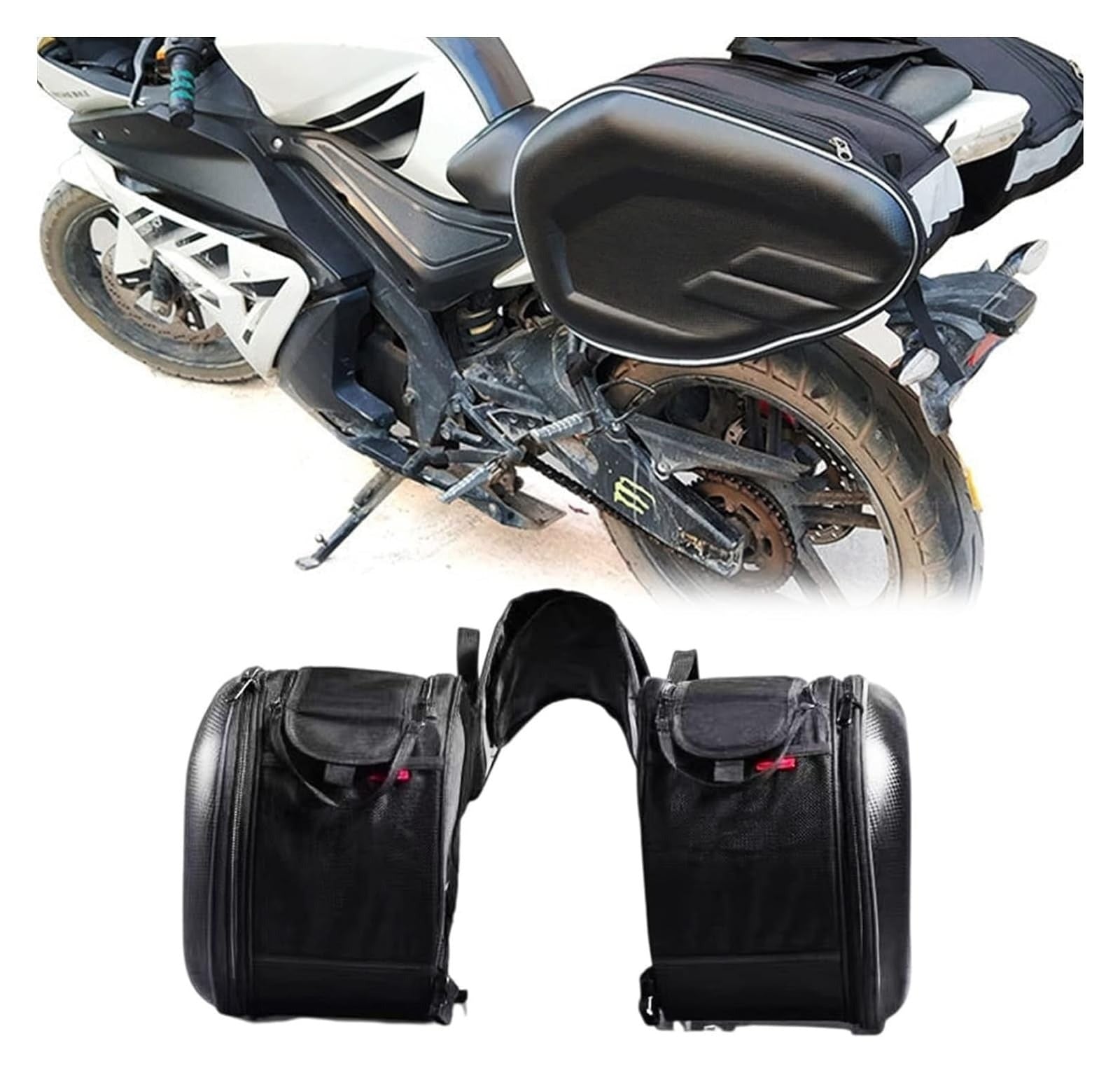 Universal Frameless Motorcycle Saddle Bag - Motorcycle Waterproof Rear Back Bag
