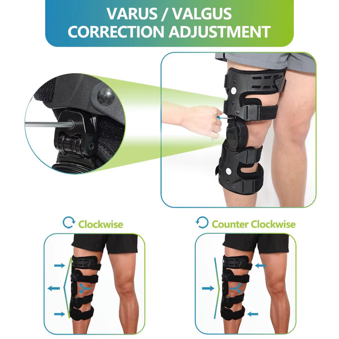 Unloader Knee Support Brace with Medial and Lateral Support Helps Stabilize the Joint