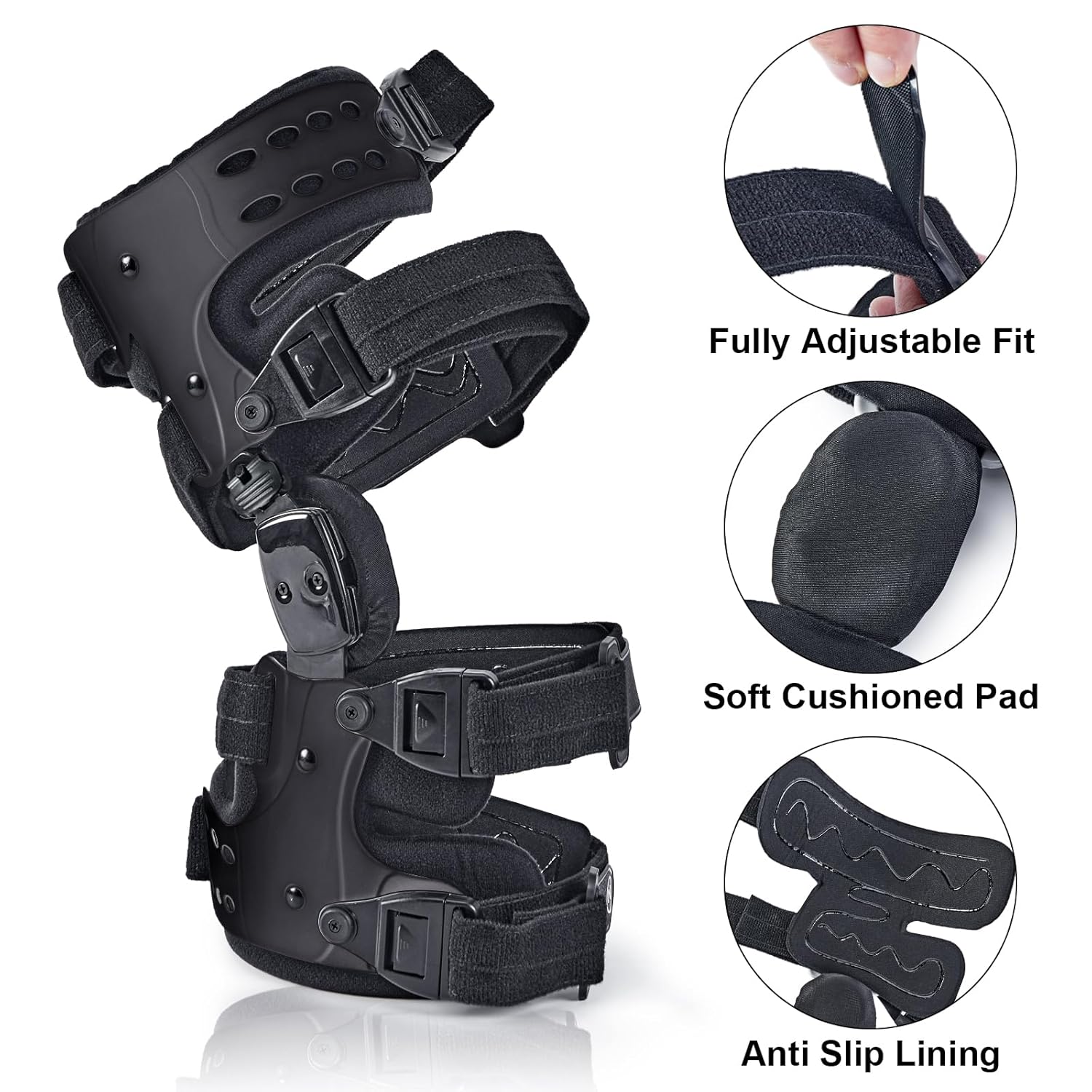 Unloader Knee Support Brace with Medial and Lateral Support Helps Stabilize the Joint