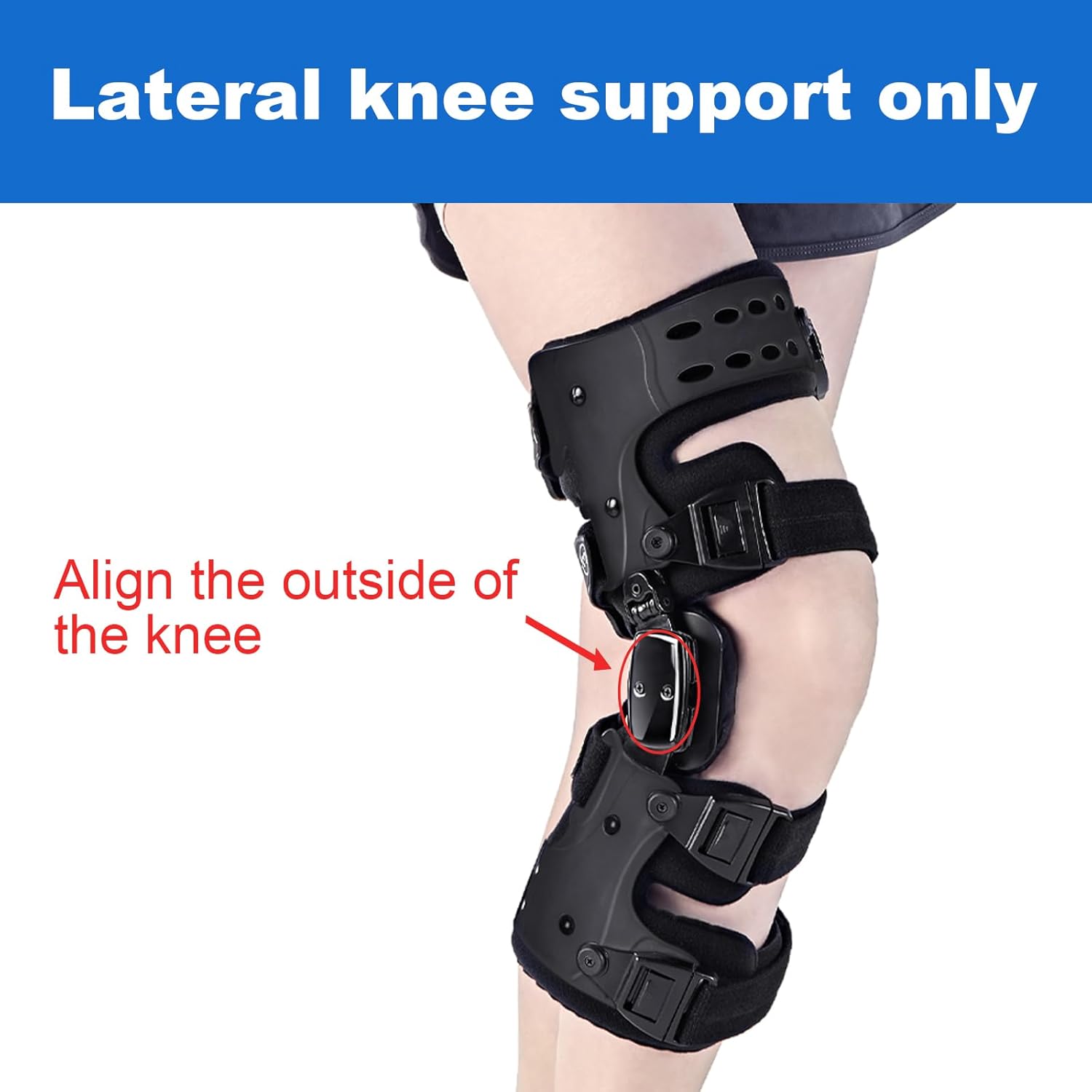 Unloader Knee Support Brace with Medial and Lateral Support Helps Stabilize the Joint