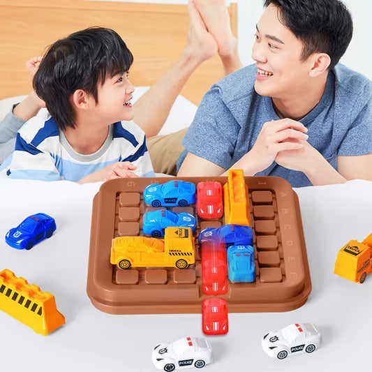 Vehicle Maze Toy With Colorful Cars, Move Cars Out of the Garage, Brain-Training, Safe for 6+