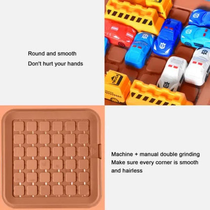 Vehicle Maze Toy With Colorful Cars, Move Cars Out of the Garage, Brain-Training, Safe for 6+