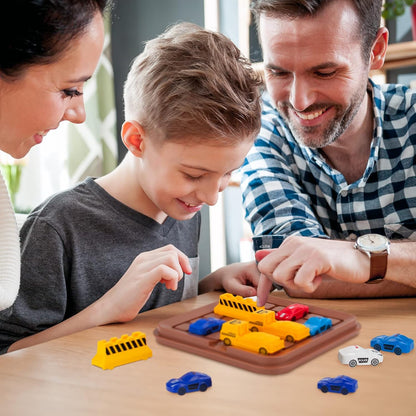 Vehicle Maze Toy With Colorful Cars, Move Cars Out of the Garage, Brain-Training, Safe for 6+