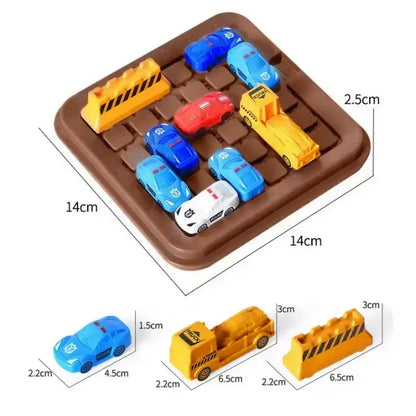 Vehicle Maze Toy With Colorful Cars, Move Cars Out of the Garage, Brain-Training, Safe for 6+