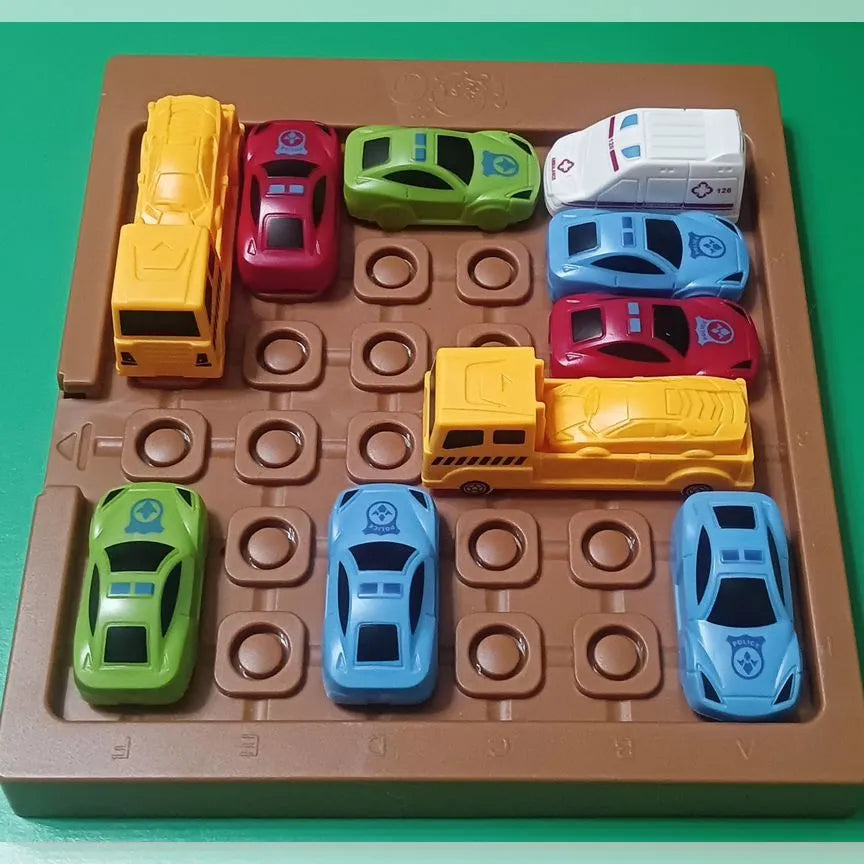 Vehicle Maze Toy With Colorful Cars, Move Cars Out of the Garage, Brain-Training, Safe for 6+