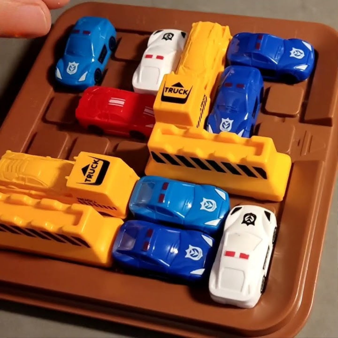 Vehicle Maze Toy With Colorful Cars, Move Cars Out of the Garage, Brain-Training, Safe for 6+