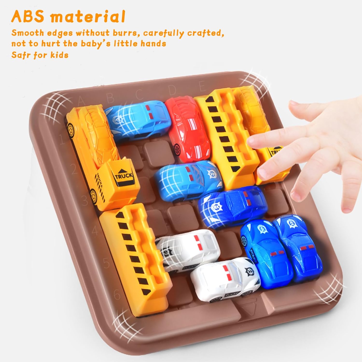 Vehicle Maze Toy With Colorful Cars, Move Cars Out of the Garage, Brain-Training, Safe for 6+