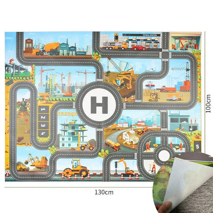 Vibrant Roadway Playmat – Endless Adventures for Kids with Educational & Imaginative Play, Safe for Ages 3+