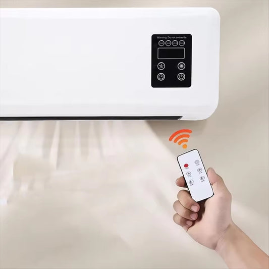 Wall-Mounted Heated Clothes Airer & Room Heater – 2-in-1 Drying & Cooling with Remote Control