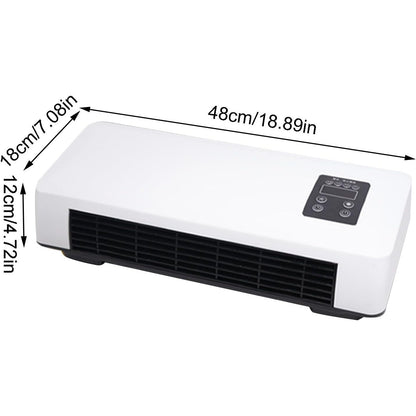 Wall-Mounted Heated Clothes Airer & Room Heater – 2-in-1 Drying & Cooling with Remote Control