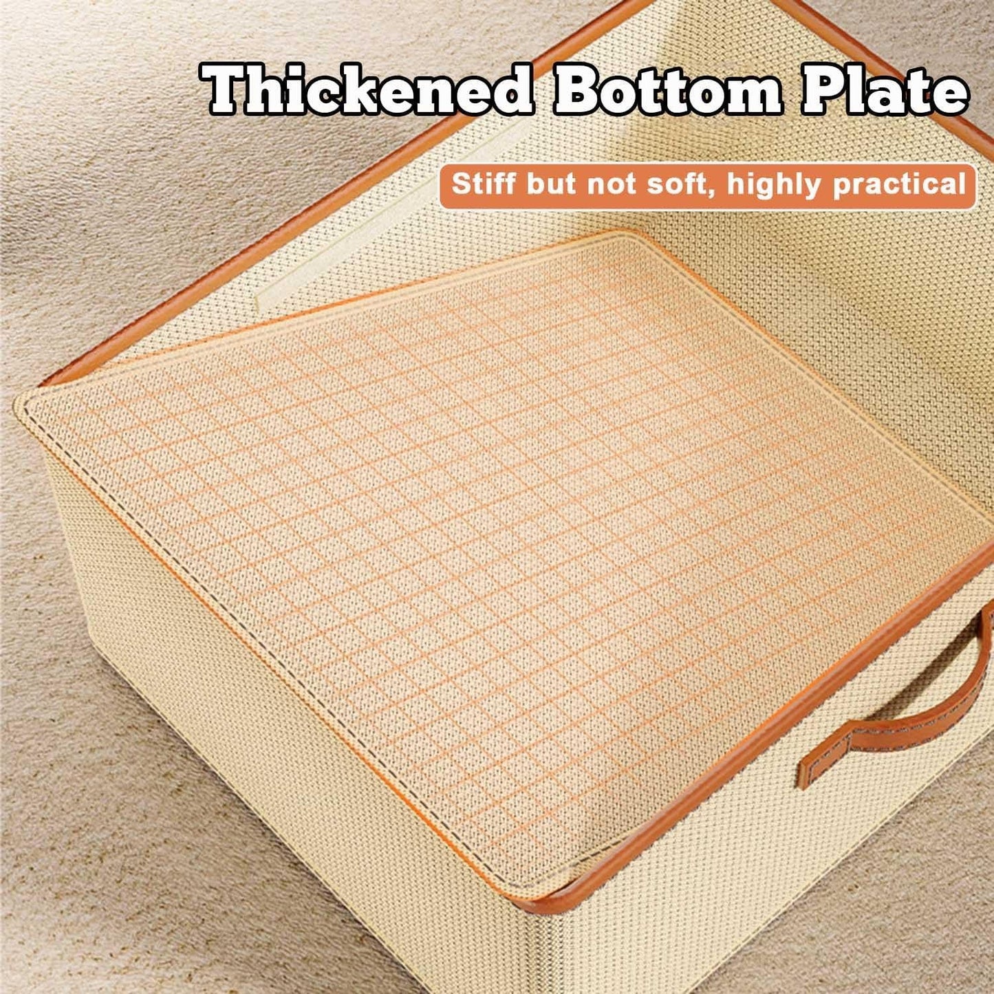Wardrobe Clothing Organizer, Foldable, Large Capacity Storage Box with Adjustable Dividers