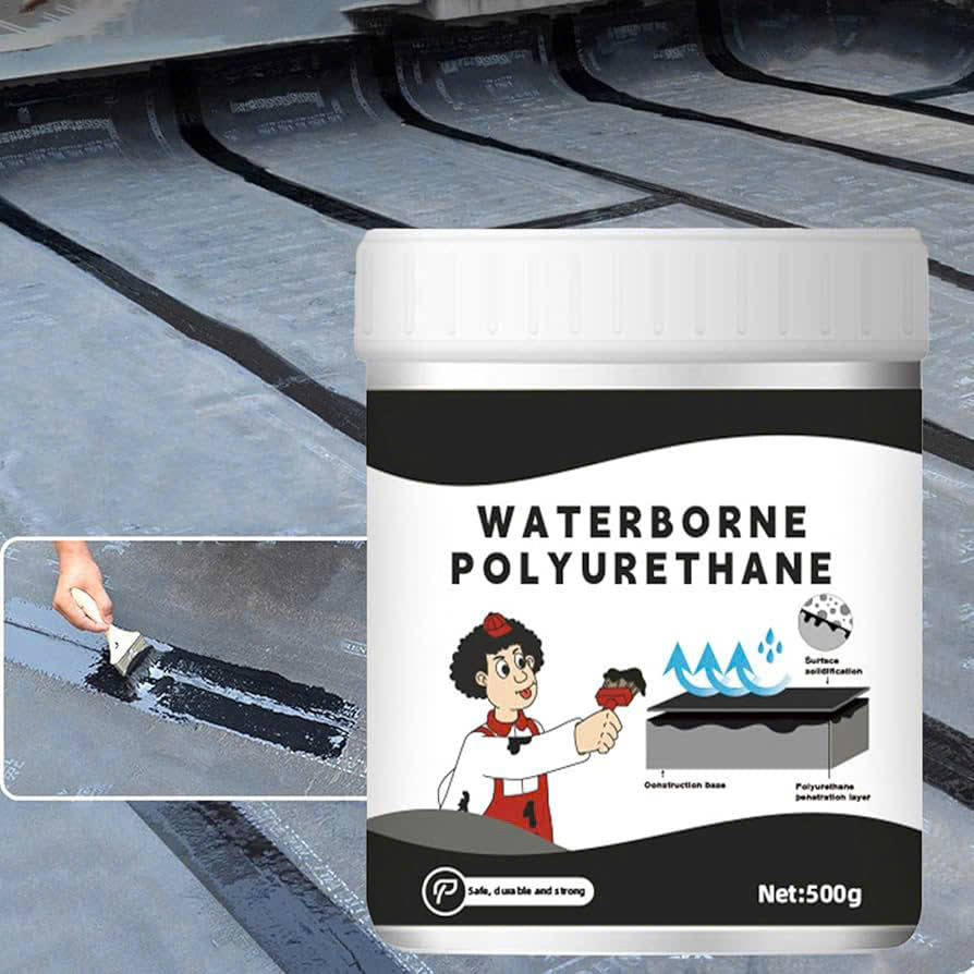 Water-Based Roof Sealant Coating with Safe Materials, UV Resistance, Easy Application and Portable Design