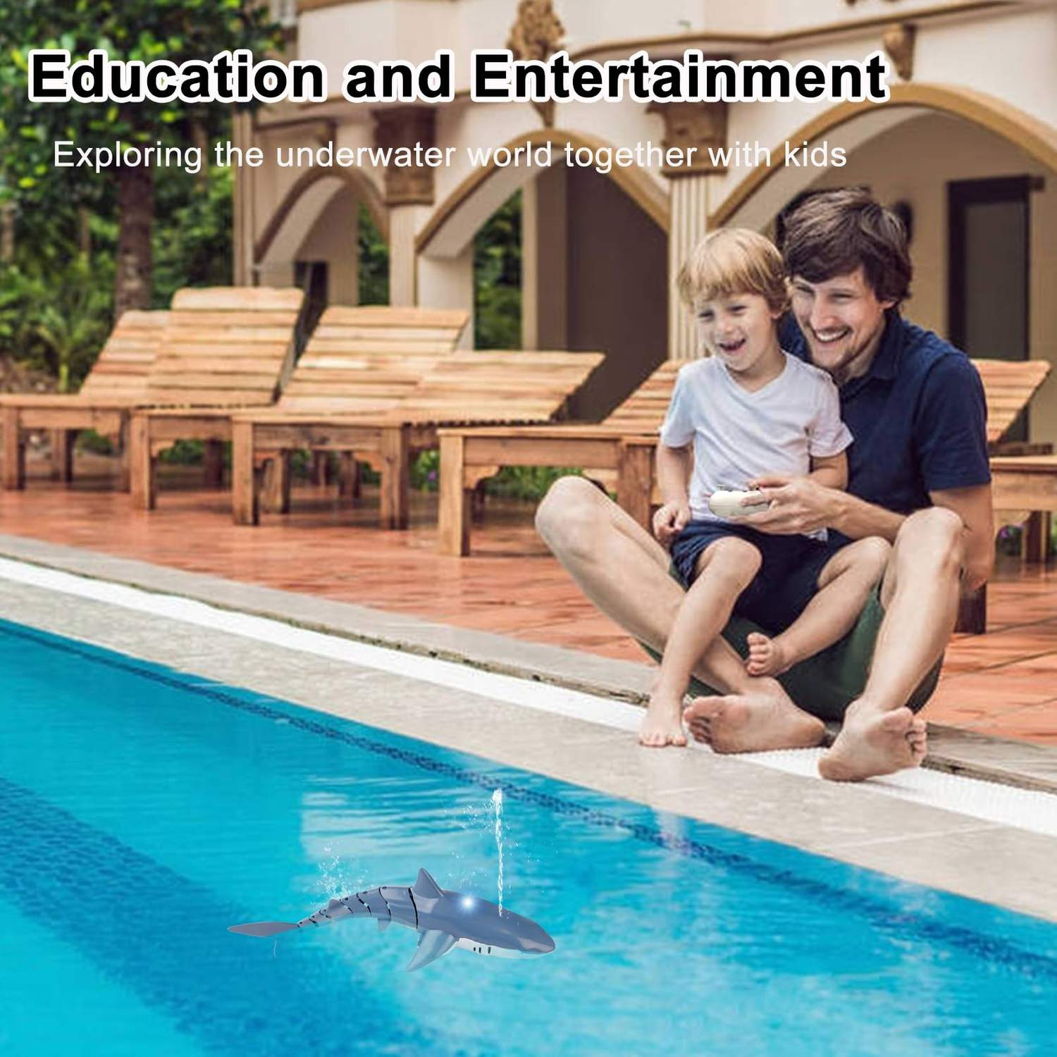Water Spray Remote Control Shark Toy Electric Toy under the Water Gift for Kids