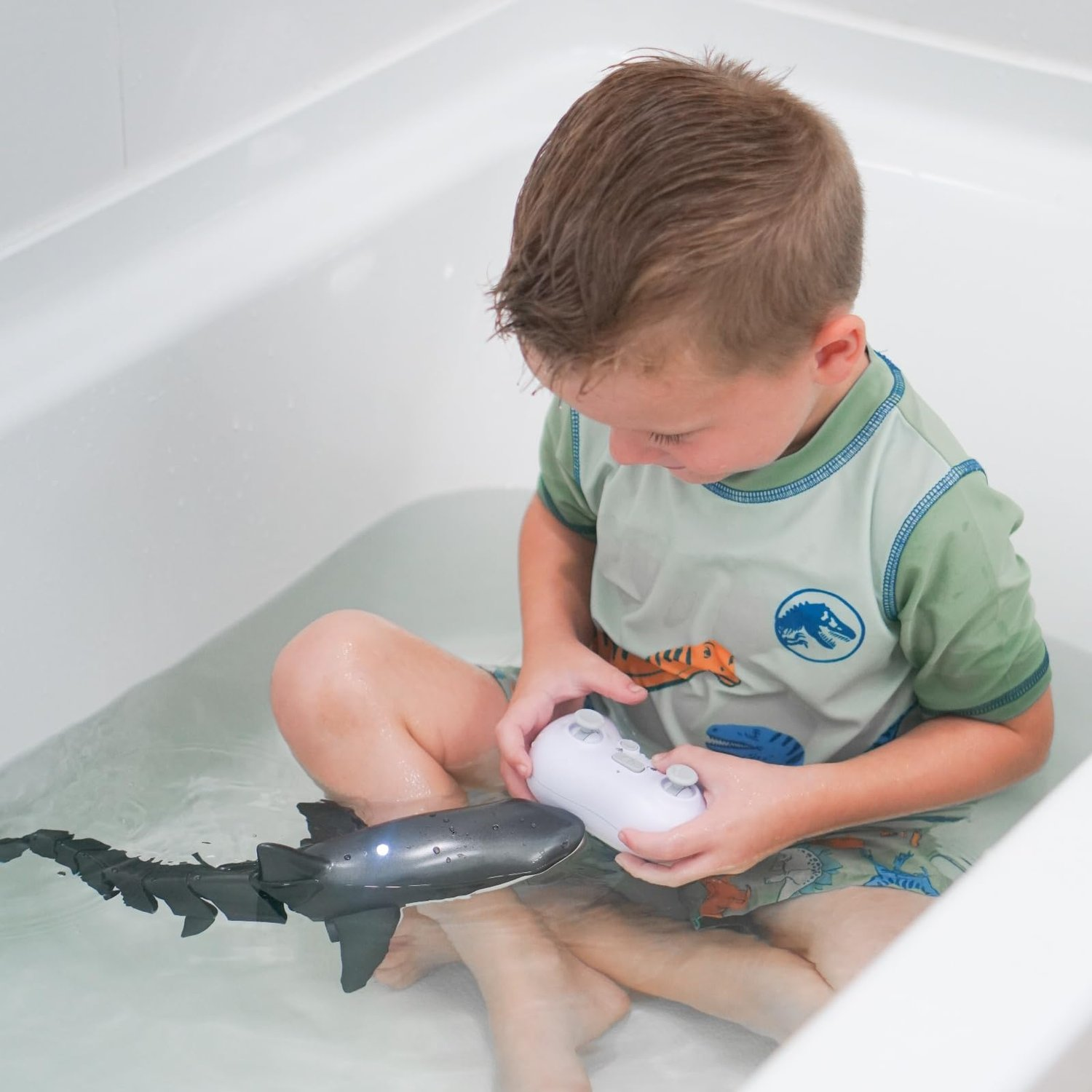 Water Spray Remote Control Shark Toy Electric Toy under the Water Gift for Kids