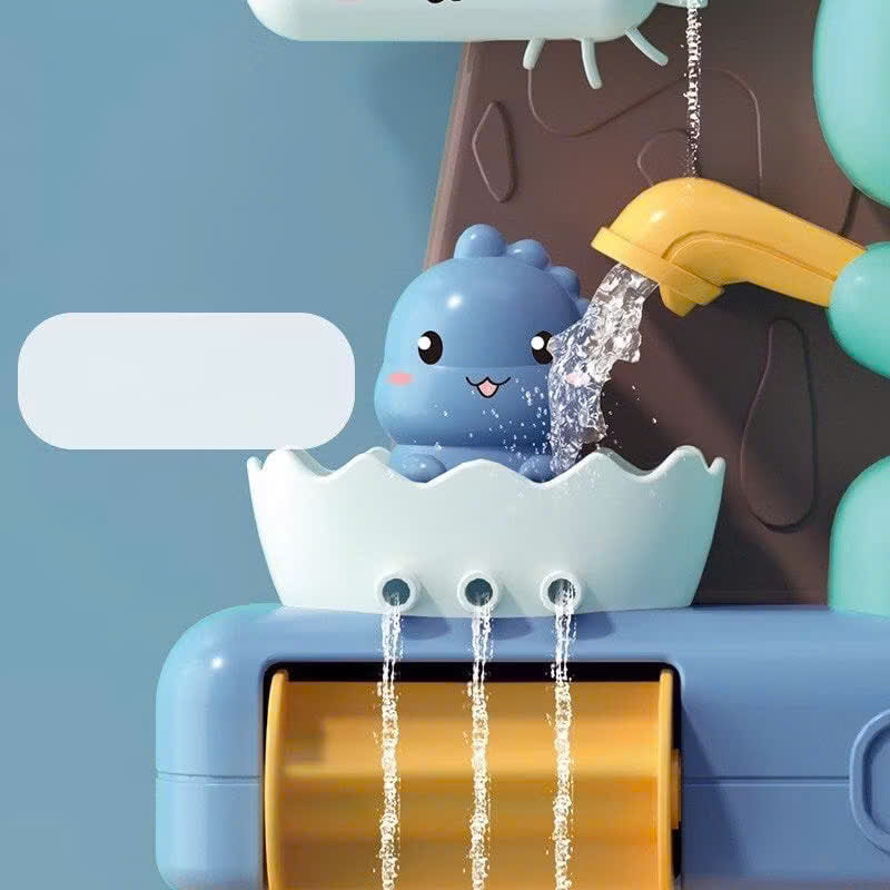Waterfall Dinosaur Bath Toy - No Batteries Required, Easy to Use and Install, Safe for Ages 1+