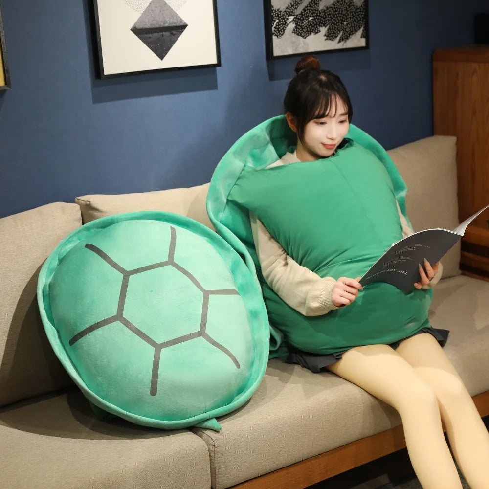 Wearable Turtle Shell stuffed Animal Large Toy Plush Pillow Includes Filler Sea Turtle Costume stuffed Animal Gift For Kids Adults