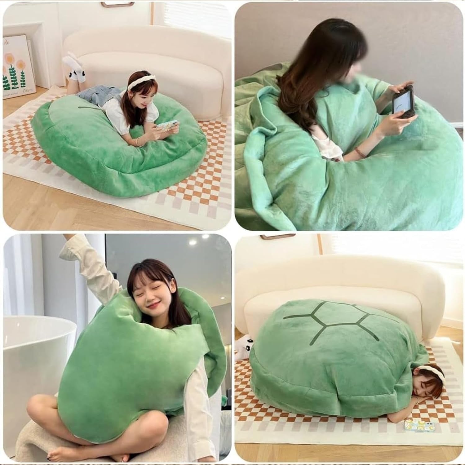 Wearable Turtle Shell stuffed Animal Large Toy Plush Pillow Includes Filler Sea Turtle Costume stuffed Animal Gift For Kids Adults