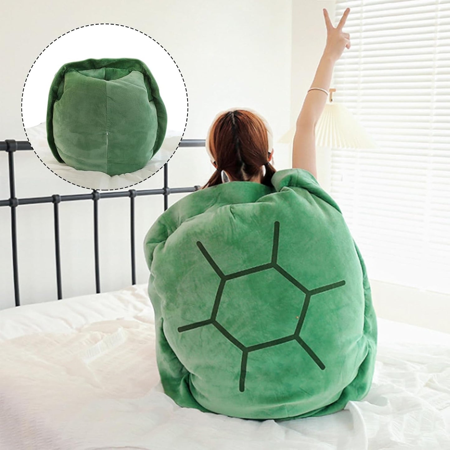 Wearable Turtle Shell stuffed Animal Large Toy Plush Pillow Includes Filler Sea Turtle Costume stuffed Animal Gift For Kids Adults