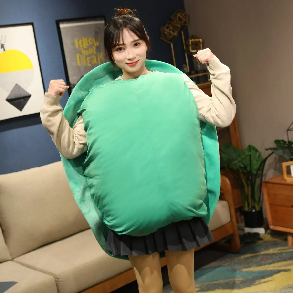 Wearable Turtle Shell stuffed Animal Large Toy Plush Pillow Includes Filler Sea Turtle Costume stuffed Animal Gift For Kids Adults