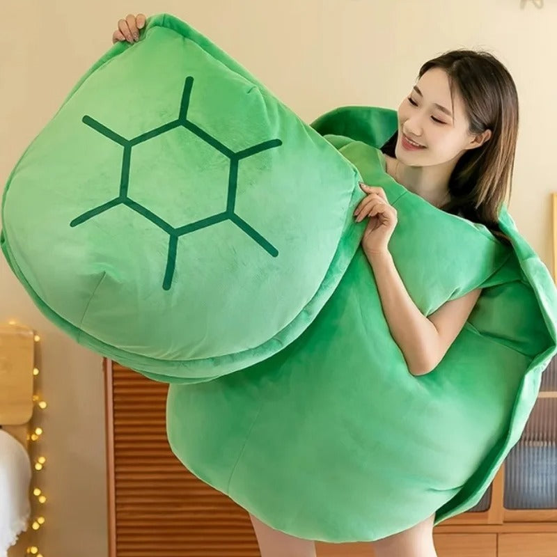 Wearable Turtle Shell stuffed Animal Large Toy Plush Pillow Includes Filler Sea Turtle Costume stuffed Animal Gift For Kids Adults
