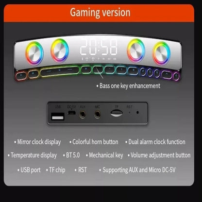 Wireless Gaming Soundbar Audio Bluetooth Speaker Multimedia