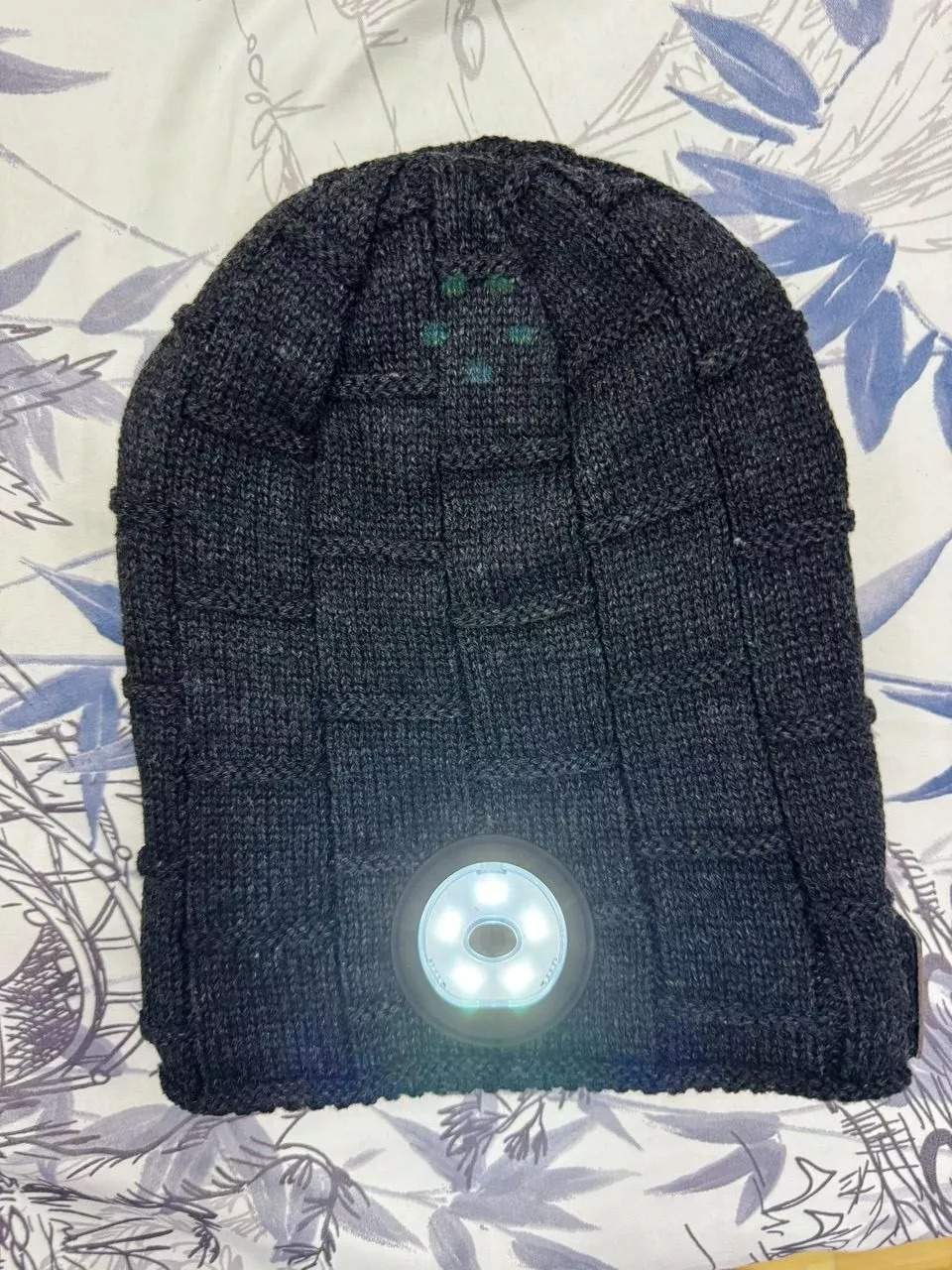 Wireless Bluetooth Music Beanie with Built‑In Headphones and LED Light