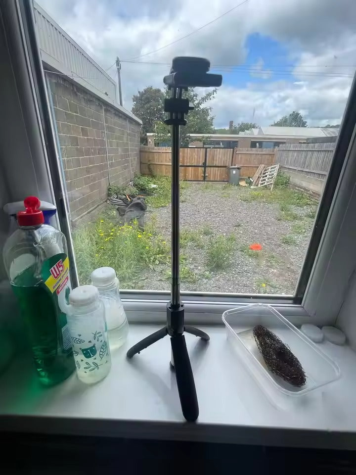Wireless Bluetooth Selfie Stick with Extendable Stick, Tripod Stand, Rotatable Phone Hold