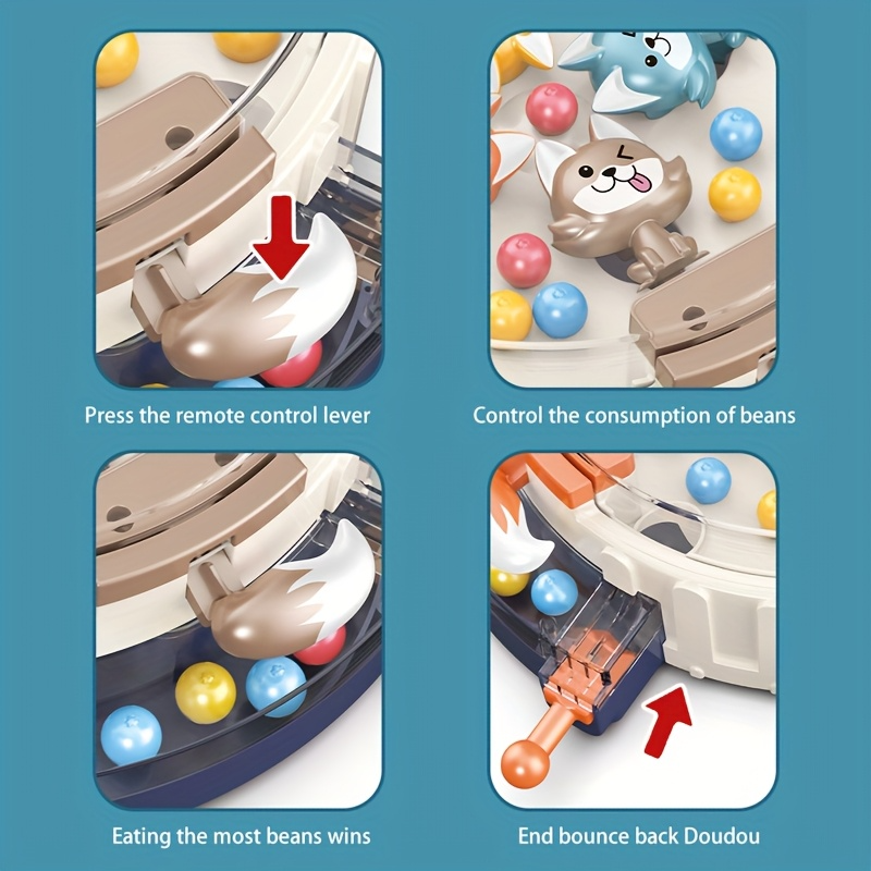 Wolf Eating Beans Console Family Interactive, Educational Board Game, Safe for Ages 3+