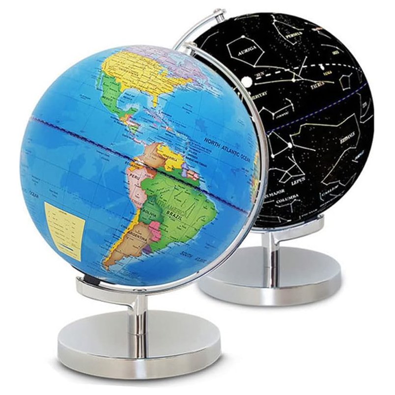 World Globe Led Constellation Map & Night Light, Educational Toy & Decor