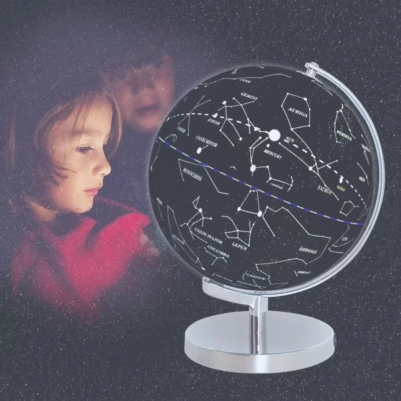 World Globe Led Constellation Map & Night Light, Educational Toy & Decor