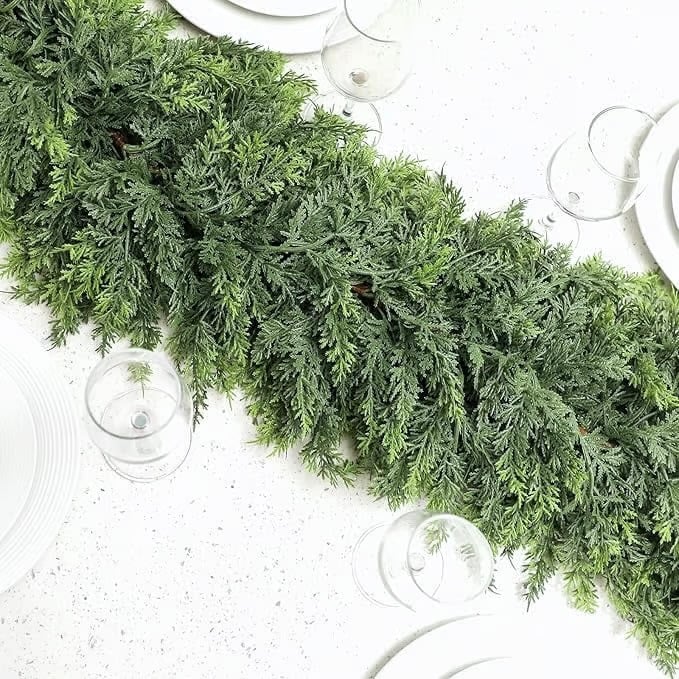 Cozy Christmas Cypress Garland
