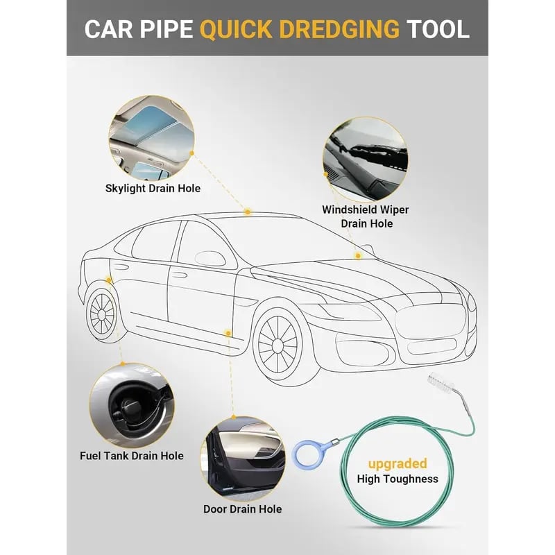 Upgraded Sunroof Drain Cleaning Tool